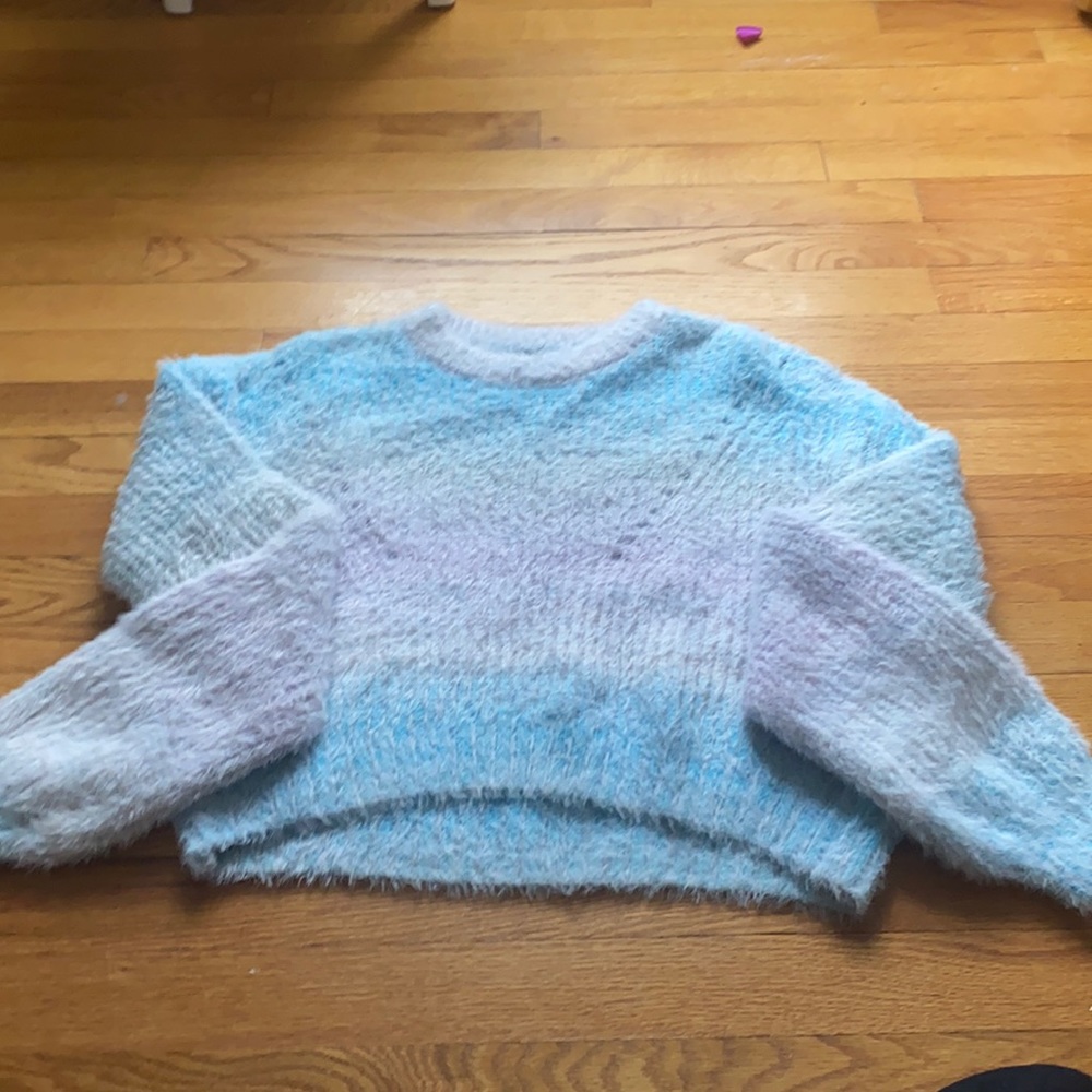 Fuzzy Wild Fable Rainbow Sherbet Sweater 🌈